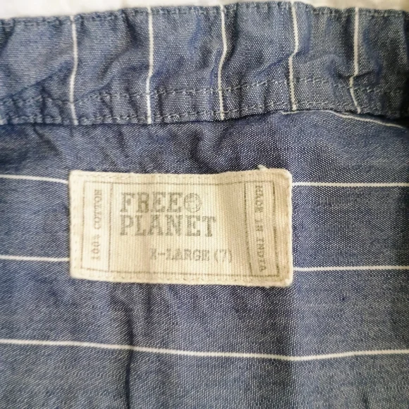 Dinosaur Print Kids Shirt - White and Blue - Picture 2 of 4